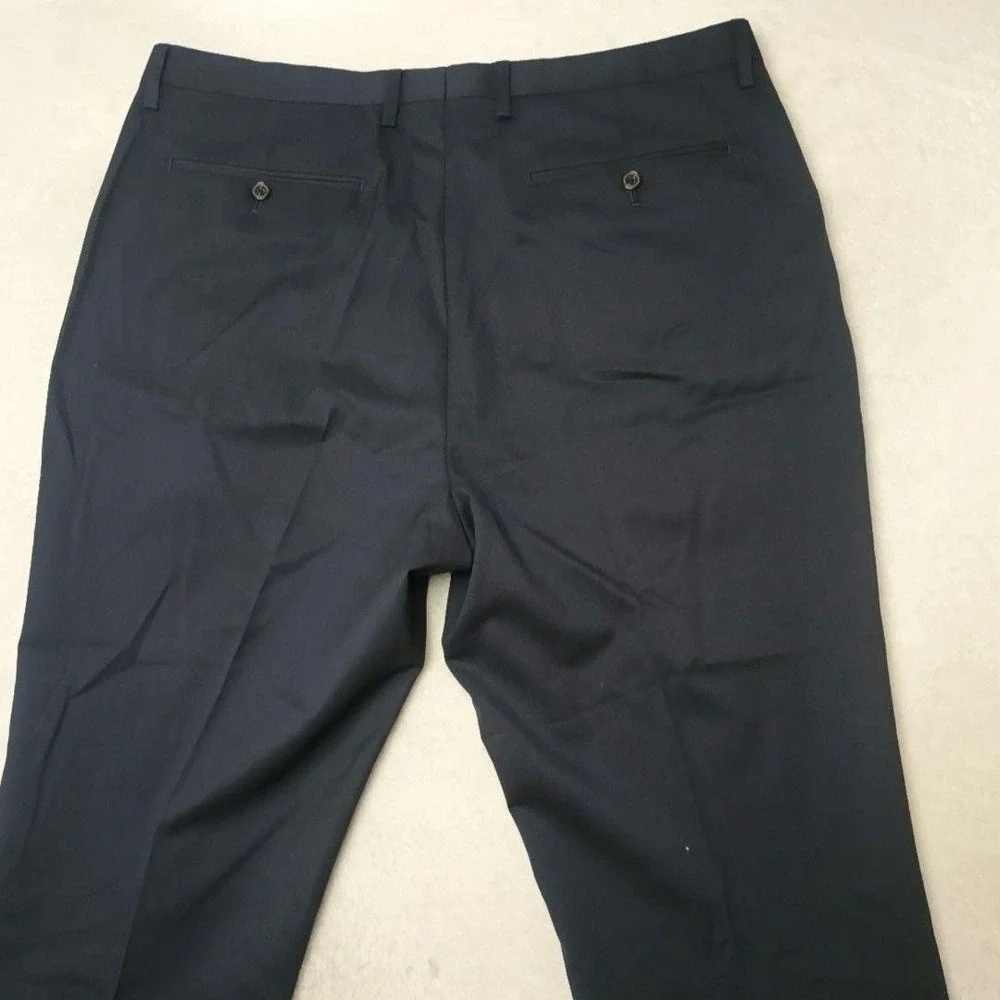 Banana Republic Pants Men 36x30 Blue Dress Slim 120s Marzotto Wool Suit Work